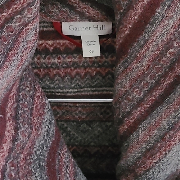 NWOT Garnet Hill Asymmetrical Boiled-Wool Coat Size 8 Regular - Picture 4 of 8